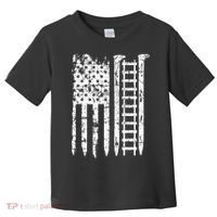 Railroad Spike American Flag Train Gift For Railway Workers Toddler T-Shirt thumb 0
