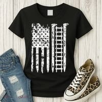 Railroad Spike American Flag Train Gift For Railway Workers Women's T-Shirt thumb 3