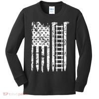 Railroad Spike American Flag Train Gift For Railway Workers Kids Long Sleeve Shirt thumb 0
