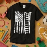 Railroad Spike American Flag Train Gift For Railway Workers Kids T-Shirt thumb 3