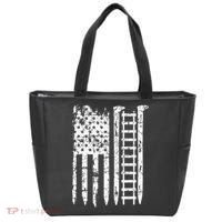 Railroad Spike American Flag Train Gift For Railway Workers Tote Bag thumb 0