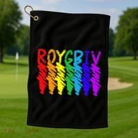Roygbiv Sketchy Art Teacher Artist Painter Painting Golf Towel thumb 1