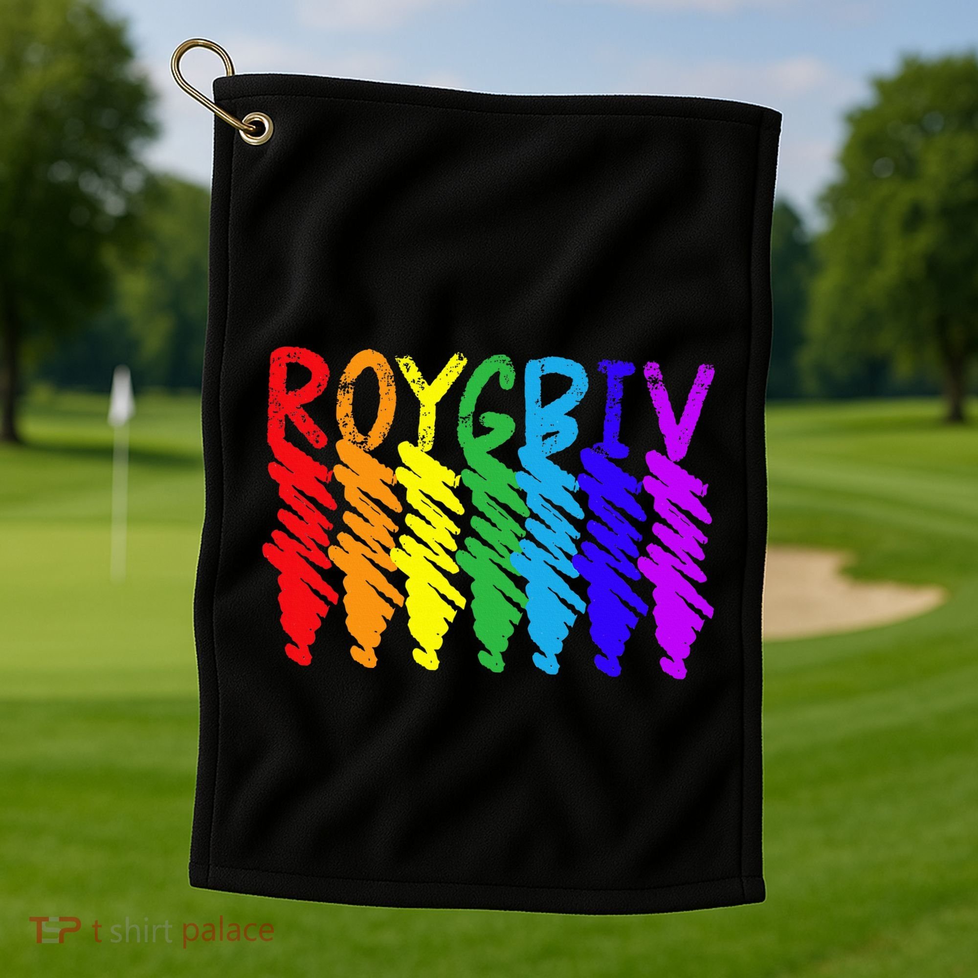 Roygbiv Sketchy Art Teacher Artist Painter Painting Golf Towel
