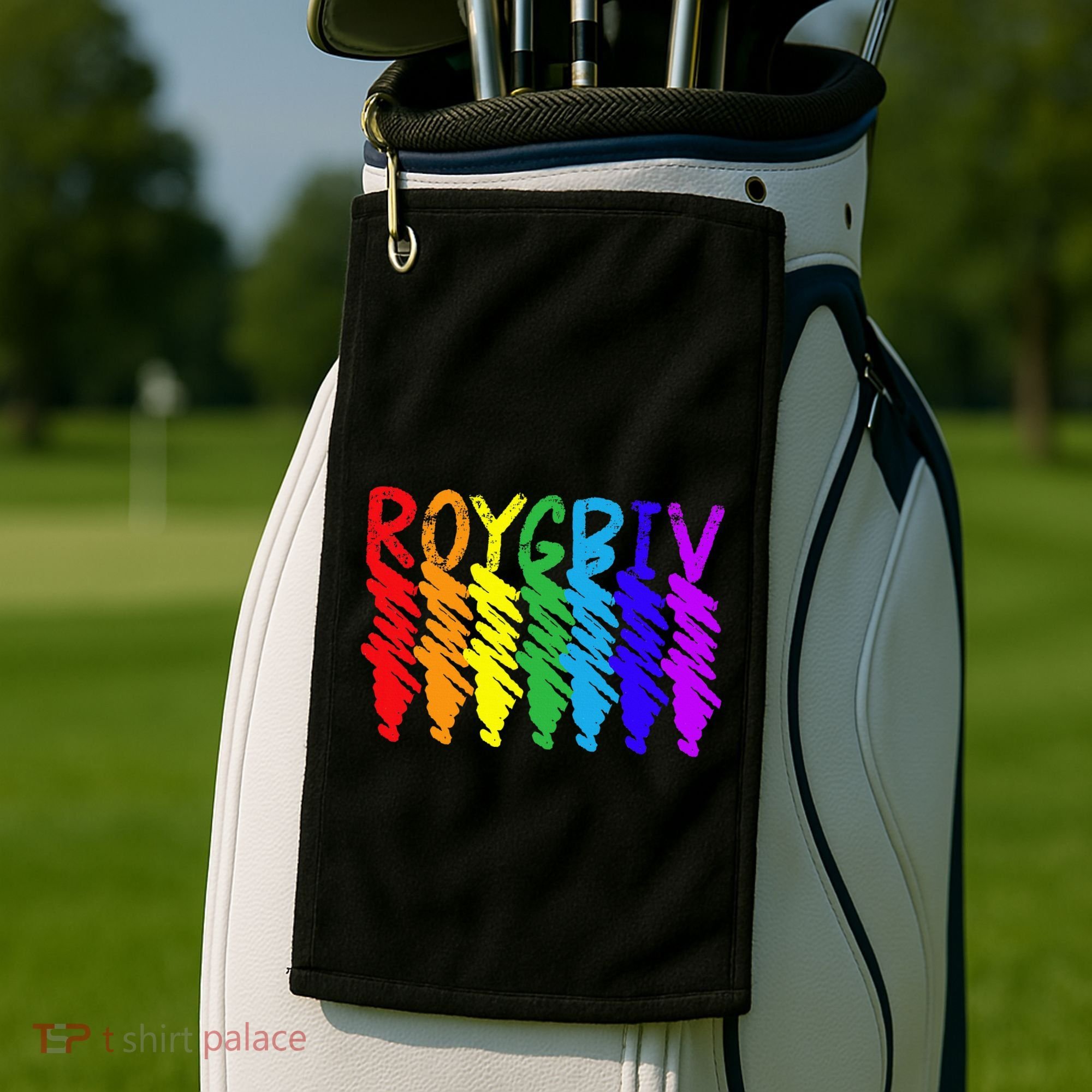 Roygbiv Sketchy Art Teacher Artist Painter Painting Golf Towel