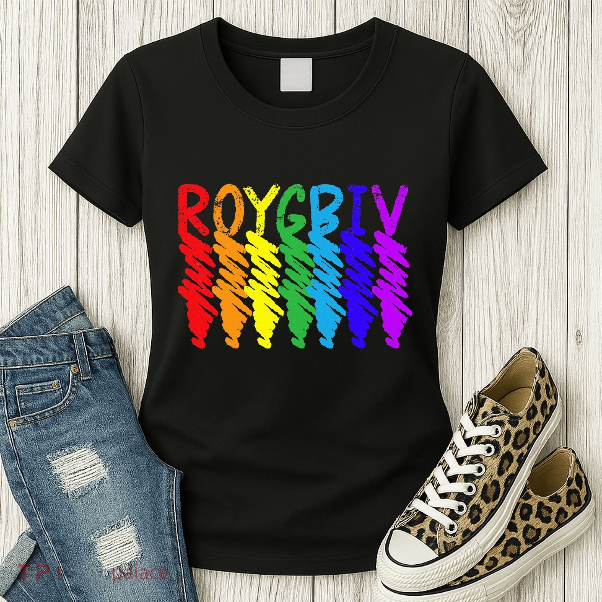 Roygbiv Sketchy Art Teacher Artist Painter Painting Women's T-Shirt