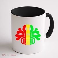 RASTA SKULL AND CROSSBONES Reggae Dub Club Rave Coffee Mug thumb 1