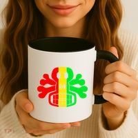 RASTA SKULL AND CROSSBONES Reggae Dub Club Rave Coffee Mug thumb 3