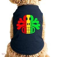 RASTA SKULL AND CROSSBONES Reggae Dub Club Rave Doggie Tank thumb 0