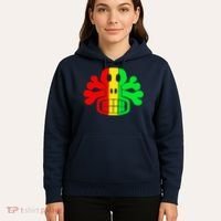 RASTA SKULL AND CROSSBONES Reggae Dub Club Rave Hoodie thumb 5