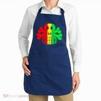 RASTA SKULL AND CROSSBONES Reggae Dub Club Rave Apron thumb 2