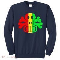 RASTA SKULL AND CROSSBONES Reggae Dub Club Rave Sweatshirt thumb 0