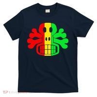 RASTA SKULL AND CROSSBONES Reggae Dub Club Rave T-Shirt thumb 0