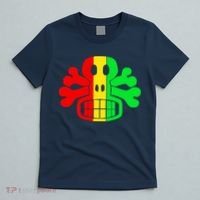 RASTA SKULL AND CROSSBONES Reggae Dub Club Rave T-Shirt thumb 5
