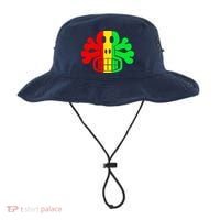 RASTA SKULL AND CROSSBONES Reggae Dub Club Rave Bucket Hat thumb 0