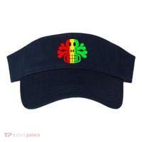 RASTA SKULL AND CROSSBONES Reggae Dub Club Rave Visor thumb 0