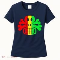 RASTA SKULL AND CROSSBONES Reggae Dub Club Rave Women's T-Shirt thumb 0