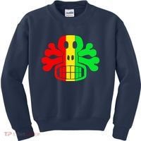 RASTA SKULL AND CROSSBONES Reggae Dub Club Rave Kids Sweatshirt thumb 0