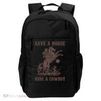 Retro Save A Horse Ride A Cowboy Country Music Backpack thumb 0
