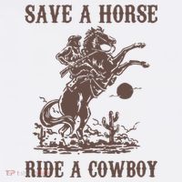 Retro Save A Horse Ride A Cowboy Country Music T-Shirt thumb 7