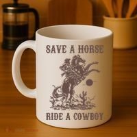 Retro Save A Horse Ride A Cowboy Country Music Coffee Mug thumb 4