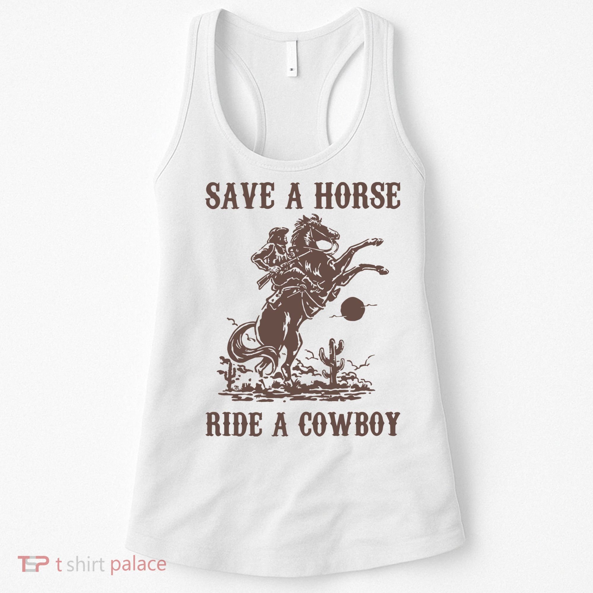 Retro Save A Horse Ride A Cowboy Country Music Women's Tank Top