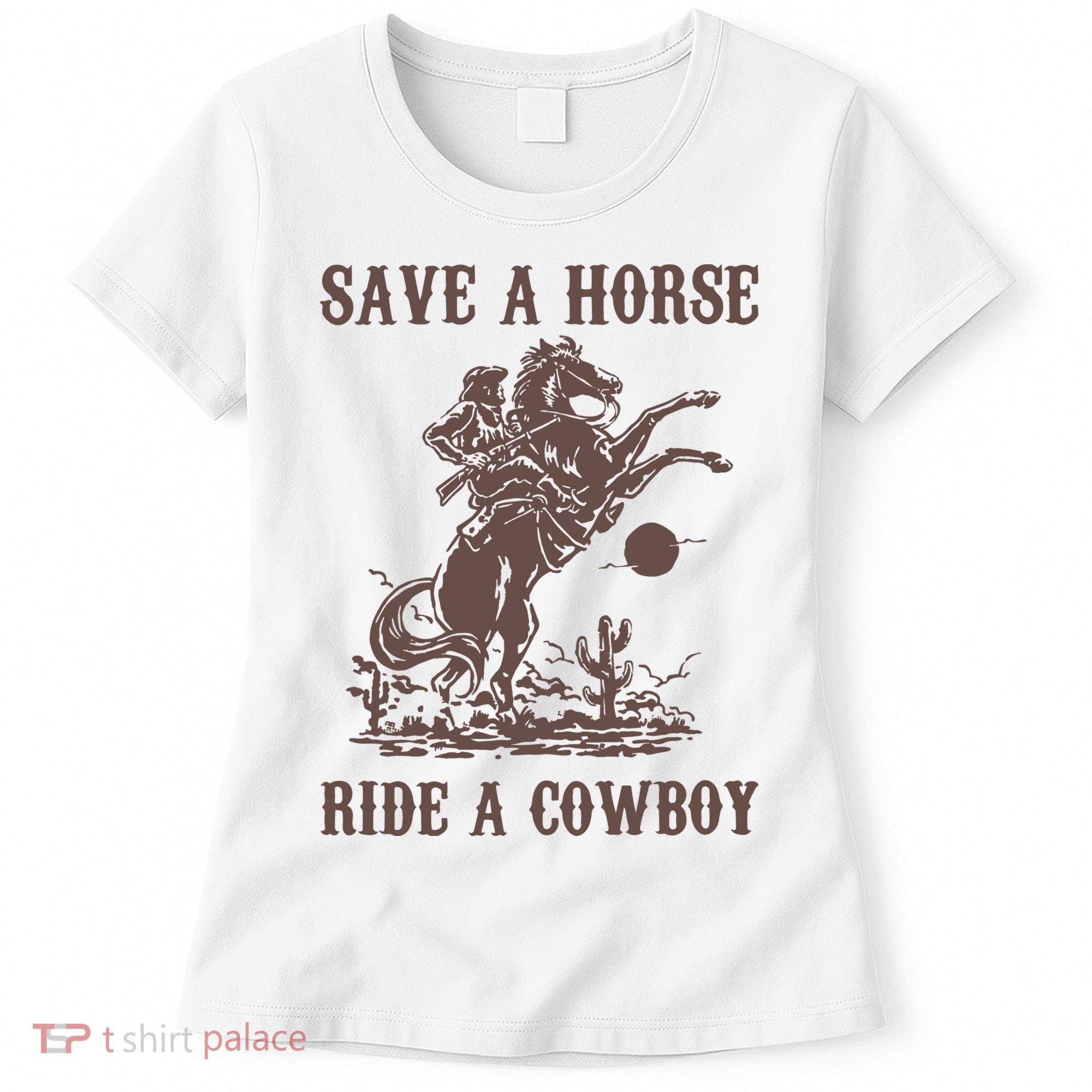 Retro Save A Horse Ride A Cowboy Country Music Women's T-Shirt