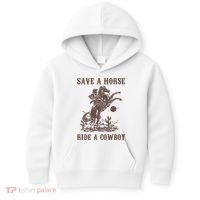 Retro Save A Horse Ride A Cowboy Country Music Kids Hoodie thumb 0