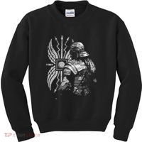 Roman Soldier Armor Imperial Gallic Scutum Ancient Rome Kids Sweatshirt thumb 0
