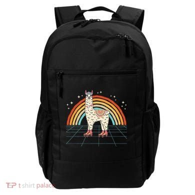 Roller Skating Alpaca Skater Skate 70s 80s Backpack