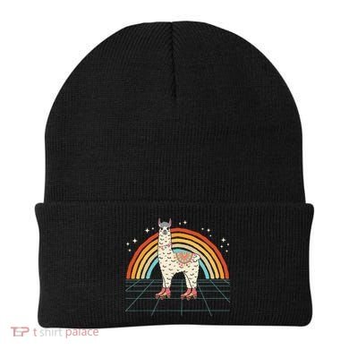 Roller Skating Alpaca Skater Skate 70s 80s Beanie