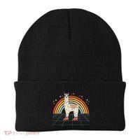 Roller Skating Alpaca Skater Skate 70s 80s Beanie thumb 0