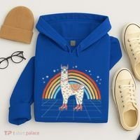 Roller Skating Alpaca Skater Skate 70s 80s Hoodie thumb 4