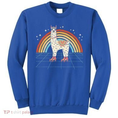 Roller Skating Alpaca Skater Skate 70s 80s Sweatshirt