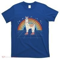 Roller Skating Alpaca Skater Skate 70s 80s T-Shirt thumb 0