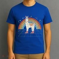 Roller Skating Alpaca Skater Skate 70s 80s T-Shirt thumb 3