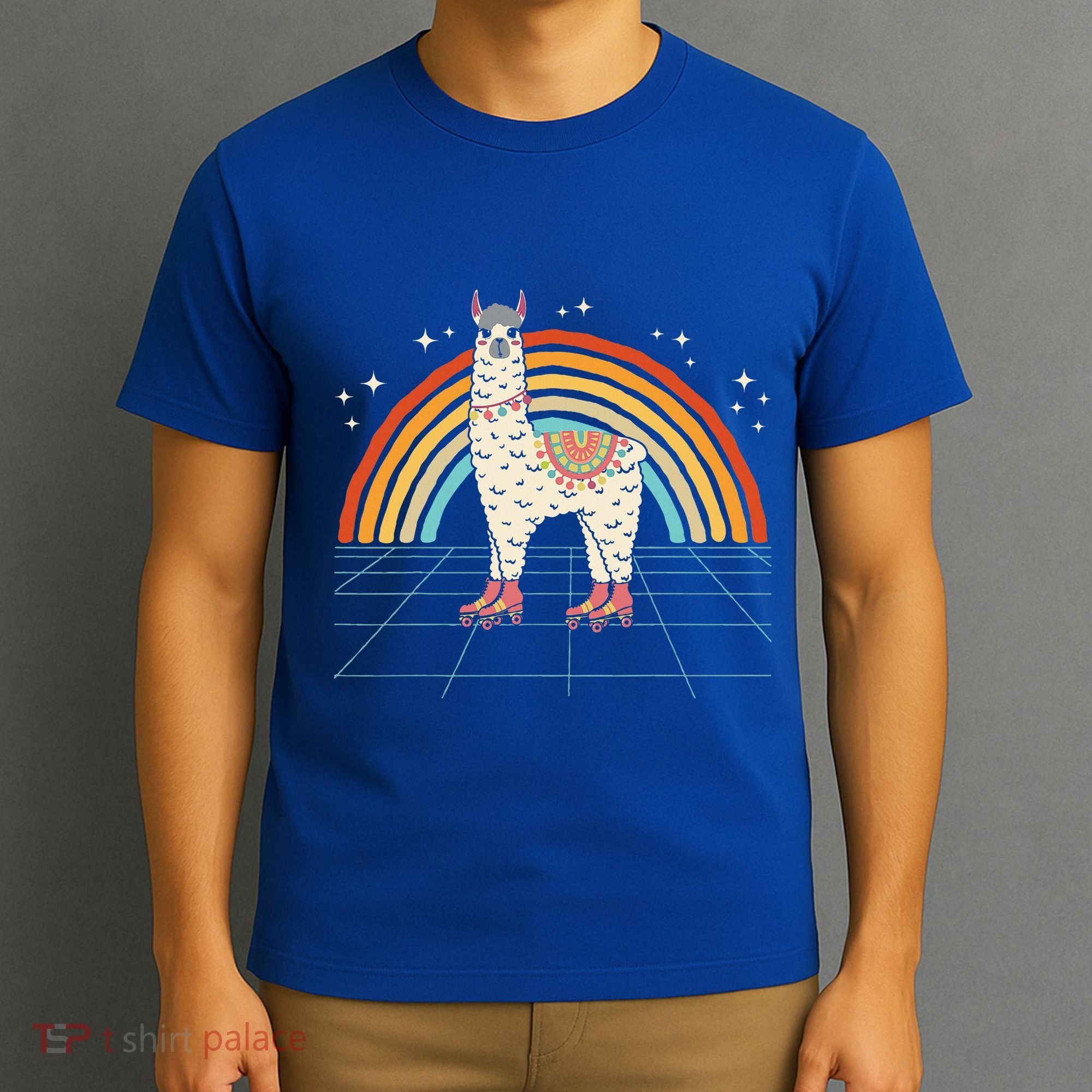 Roller Skating Alpaca Skater Skate 70s 80s T-Shirt