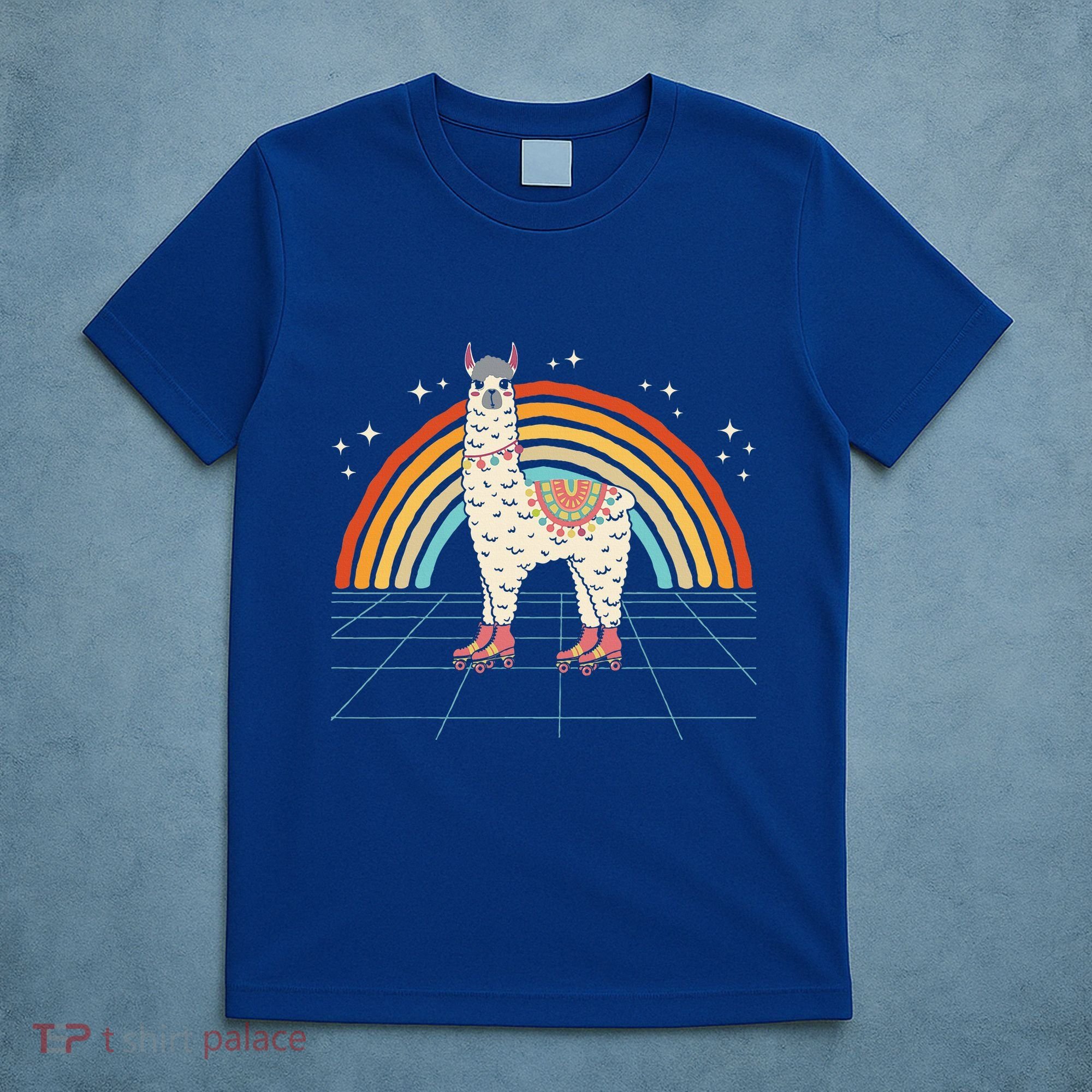 Roller Skating Alpaca Skater Skate 70s 80s T-Shirt