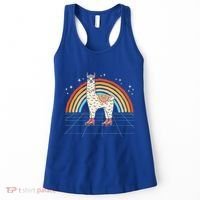 Roller Skating Alpaca Skater Skate 70s 80s Women's Tank Top thumb 0
