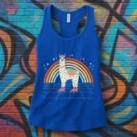 Roller Skating Alpaca Skater Skate 70s 80s Women's Tank Top thumb 3