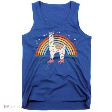 Roller Skating Alpaca Skater Skate 70s 80s Tank Top