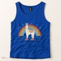 Roller Skating Alpaca Skater Skate 70s 80s Tank Top thumb 2
