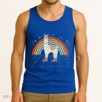 Roller Skating Alpaca Skater Skate 70s 80s Tank Top thumb 3