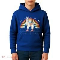 Roller Skating Alpaca Skater Skate 70s 80s Kids Hoodie thumb 4