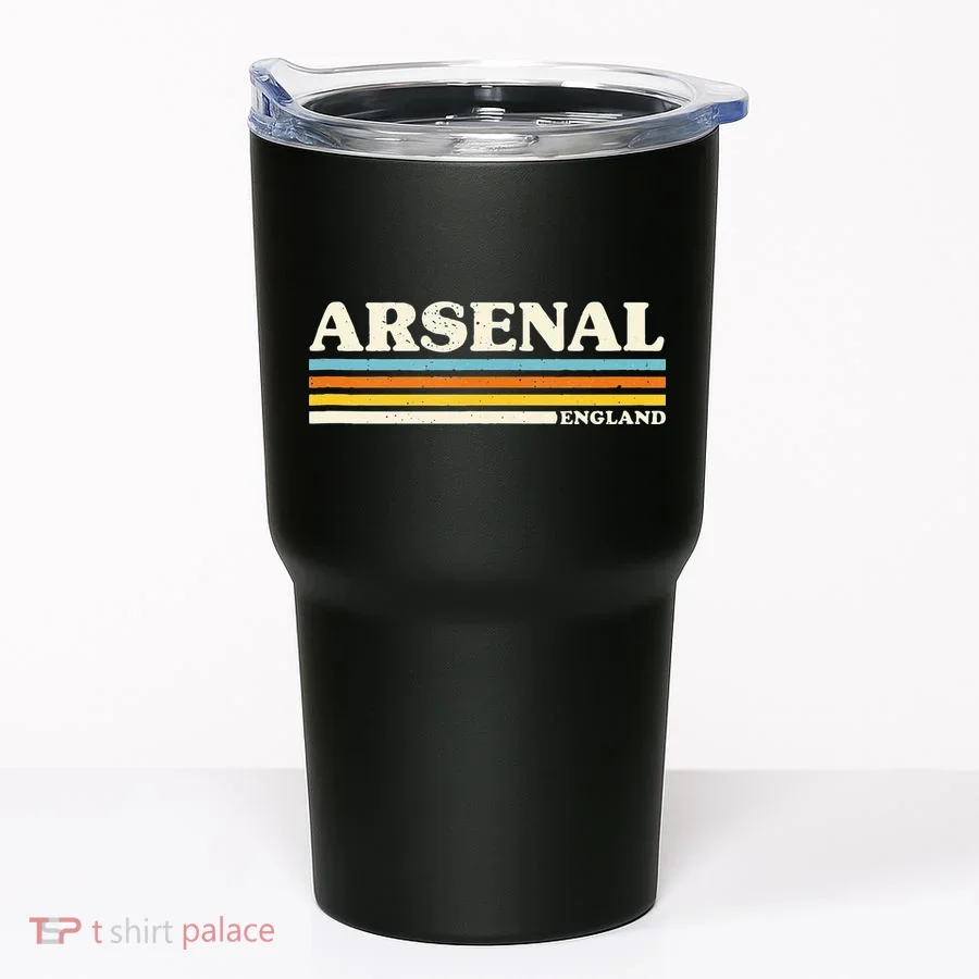 Retro Stripe Arsenal Tumbler