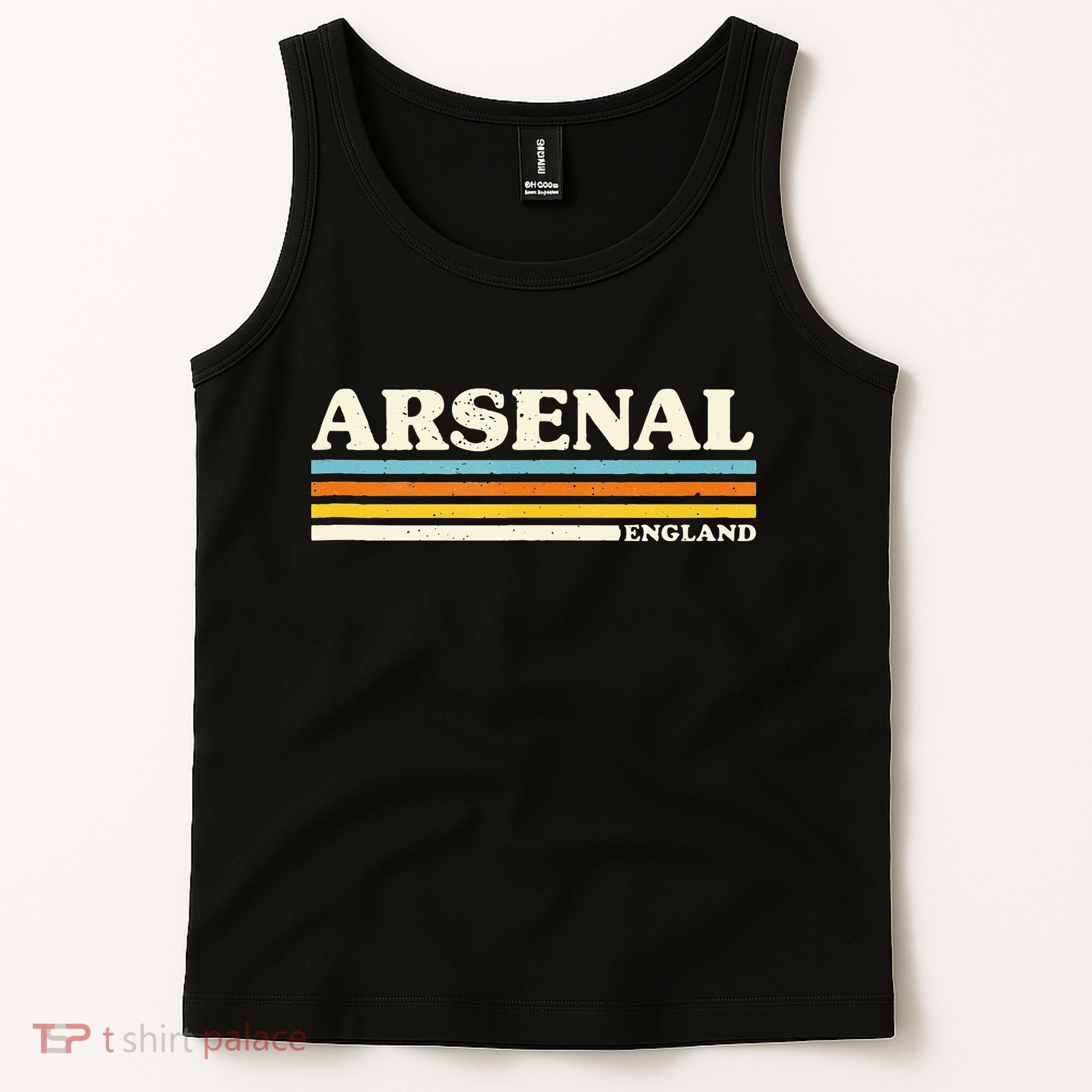 Retro Stripe Arsenal Tank Top