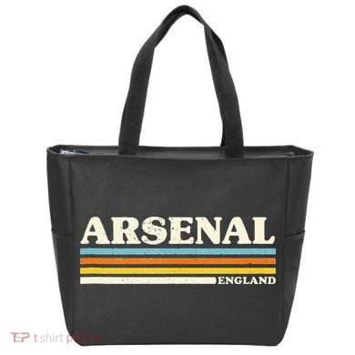 Retro Stripe Arsenal Tote Bag
