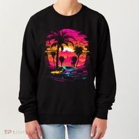Retrowave Synthwave Aesthetic Sports Car 80s 90s Women's Sweatshirt thumb 0