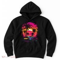 Retrowave Synthwave Aesthetic Sports Car 80s 90s Hoodie thumb 0