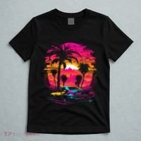 Retrowave Synthwave Aesthetic Sports Car 80s 90s T-Shirt thumb 5