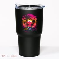 Retrowave Synthwave Aesthetic Sports Car 80s 90s Tumbler thumb 0